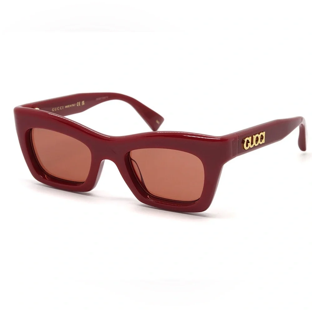 NEW GUCCI SQUARE SUNGLASSES GG1773S 003 RED GUCCI EYEWEAR